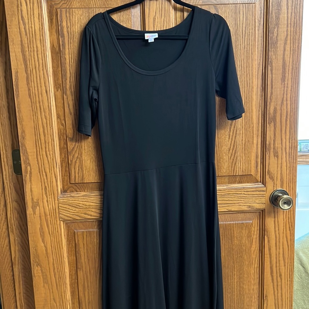Long Lularoe black dress bran new Large L